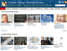 Tablet Screenshot of climatechangenationalforum.org